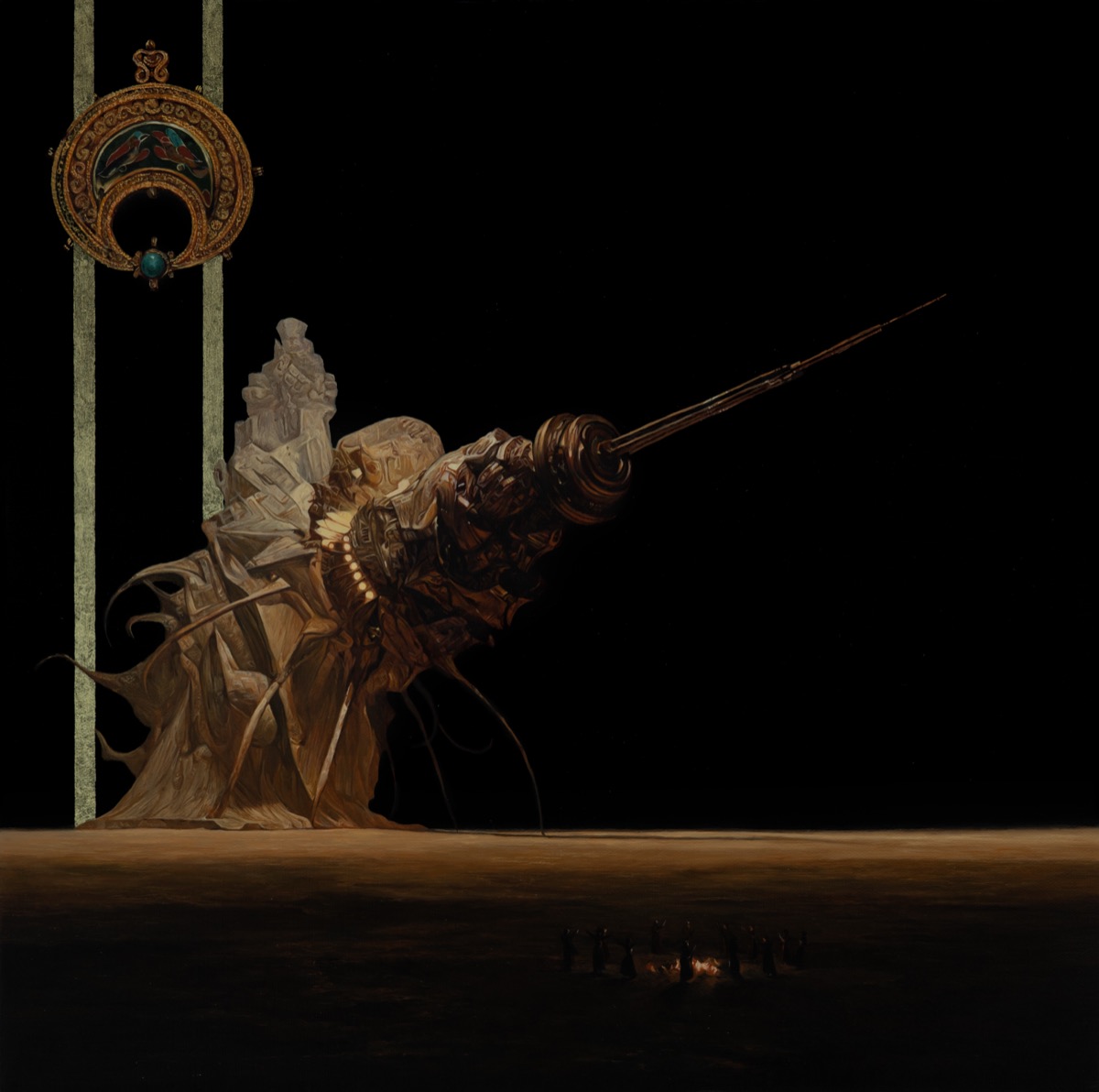 Ornamental Void No. 1, 2025, oil on canvas by Seongkeun Park.